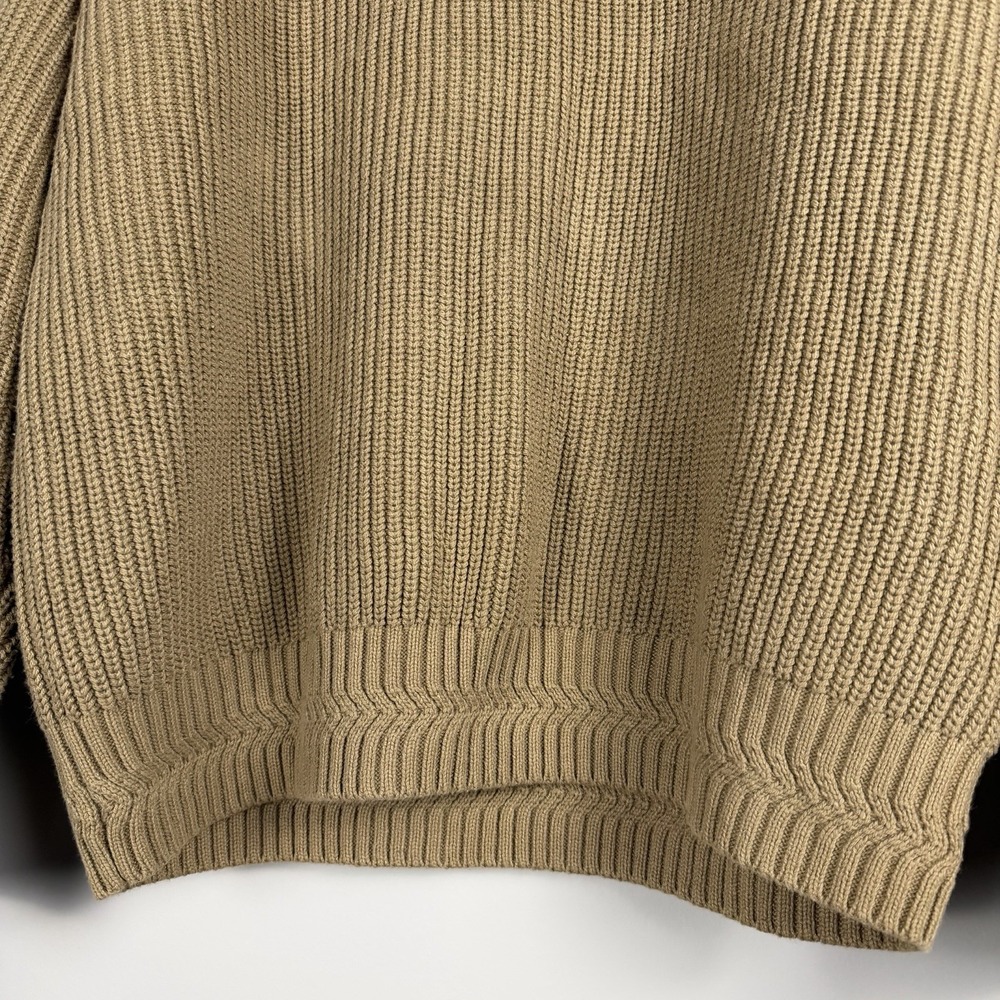 TOPMAN Hester Ribbed Knit Sweather Half Zip Mens Size Large High Collar Pullover - Picture 16 of 16